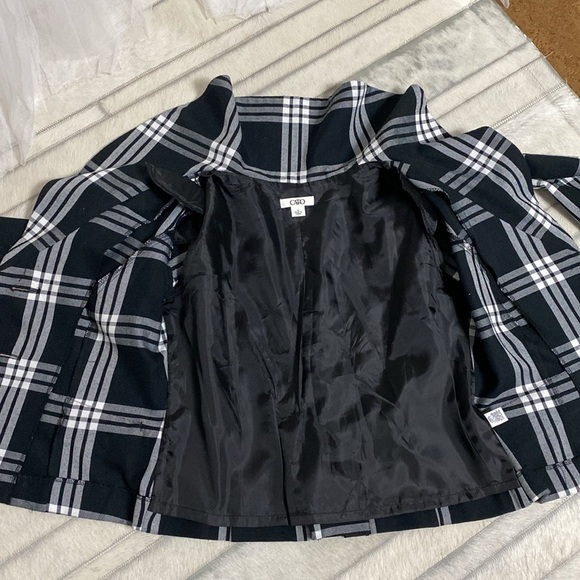 Women’s plaid black /white blazer! Work, business, office! Size S - Picture 16 of 17